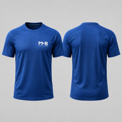 Maillot bleu sportif personnalisé MJ2R Impression