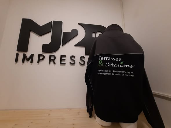 Textiles personnalisés pour Terrasses & Créations - MJ2R Impression